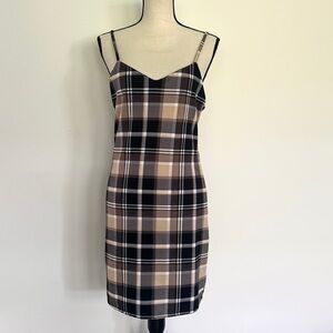 Plaid tank dress